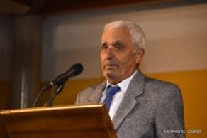 Damián Corujo, momentos antes de su desvanecimiento (Foto Antonio Alí)