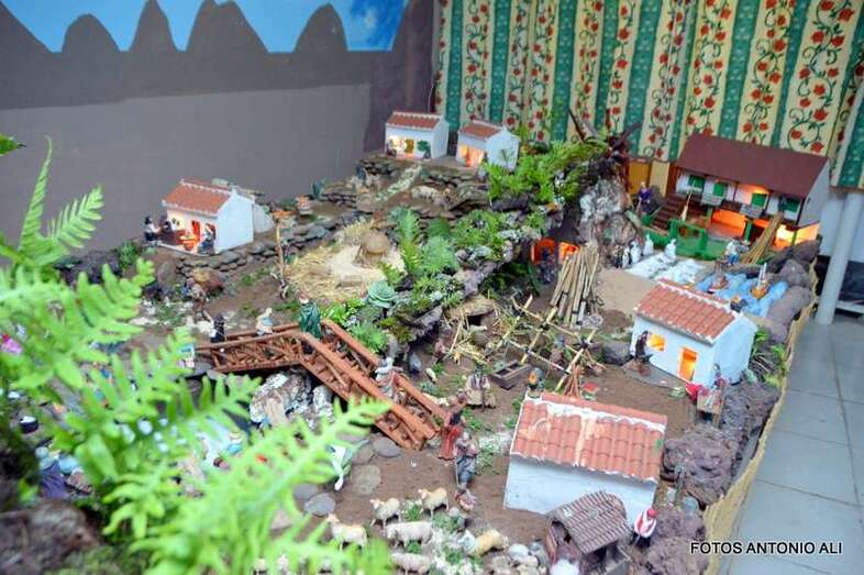 Imagen del belén de Antonia Benítez (Foto Antonio Alí)