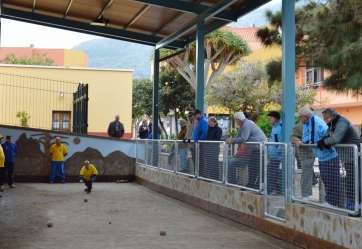 Imagen del terrero de bola canaria y petanca de Valsequillo (Foto TA)