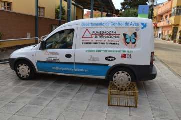 Vehículo de la empresa fumigadora (Foto TA