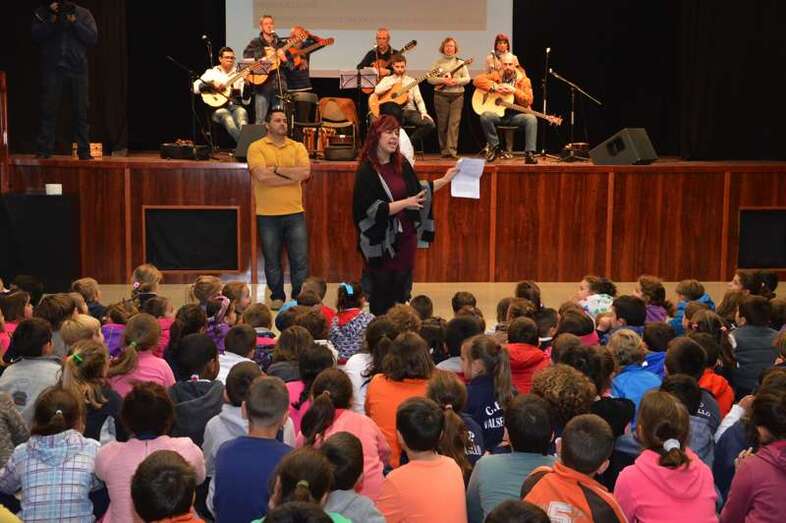 Imagen de la master class de folclore celebrada este miércoles en Valsequillo (Foto TA)