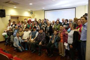 Los mayores de Valsequillo brindaron una calurosa despedida a los profesionales de Borboleta (Foto TA)