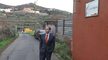 El consejero Hernández Lobo, en Valsequillo (Foto TA)