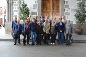 Imagen de la recepción oficial a los cronistas en Valsequillo (Foto TA)