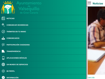 Imagen de la app oficial de Valsequillo (Foto TA)