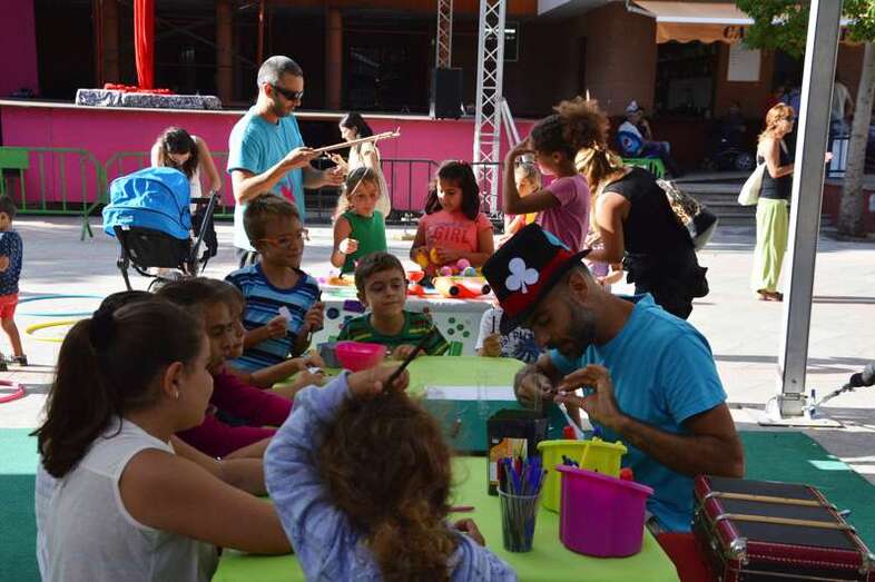 Imagen del Circus Day que cerró este jueves la campaña de verano en Valsequillo (Foto TA)