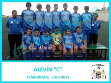 Imagen de archivo de uno de los conjuntos de fútbol base de la UD Valsequillo (Foto TA)