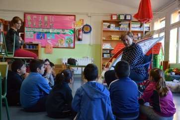 Elvira Vaquero, esta mañana en Tenteniguada (Foto TA)