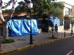 Imagen del mercadillo que aporta AV para su denuncia (Foto AV)