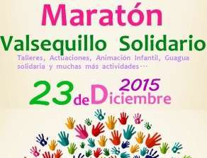 Cartel del maratón solidario (Foto TA)