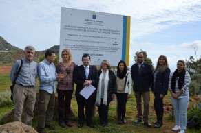 Momento de la presentación de la regulación del uso público de este sendero (Foto TA)