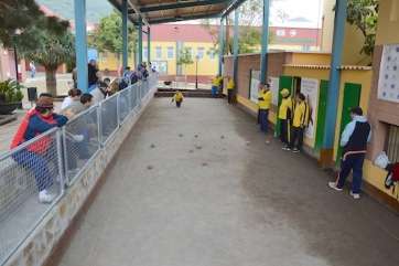 Imagen de archivo de una competición en el campo de bola canaria de Valsequillo (Foto TA)