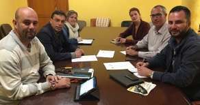 Encuentro entre ASBA y PSOE, el pasado día 13 (Foto TA)