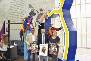 Imagen de la presentación de las fiestas esta mañana en la capital grancanaria (Foto Acfi Press)