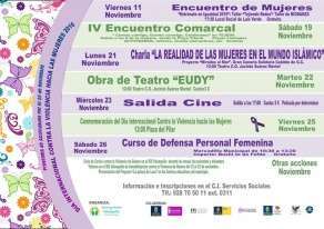 Cartel del programa de actividades (Foto TA)