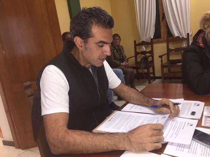 Juan Carlos Hernández Atta, portavoz de AV (Foto TA)