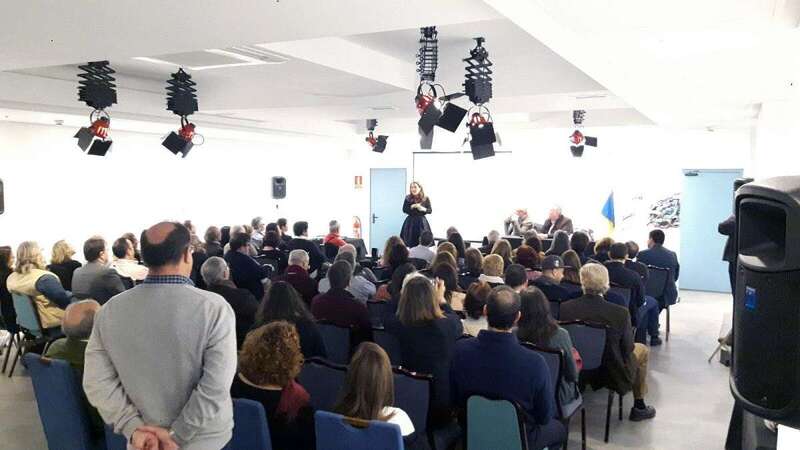 Momento de la presentación del proyecto multidisciplinar Los colores del vino en Madrid (Foto TA)