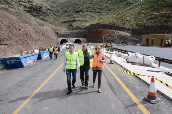 Visita de Pablo Rodríguez a las obras de la nueva carretera (Foto TA)