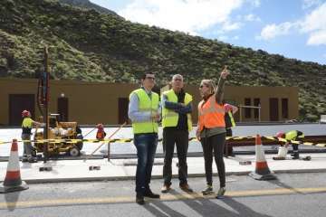 Visita de Pablo Rodríguez a las obras de la nueva carretera (Foto TA)