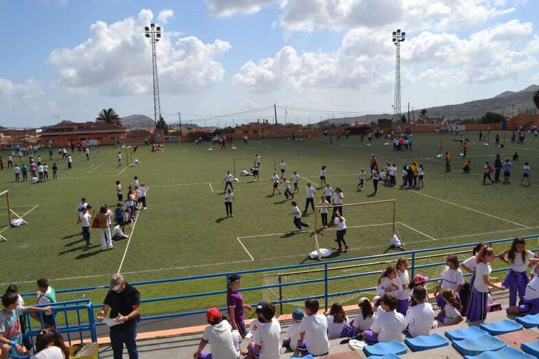 El encuentro de escolares se celebró el pasado viernes en el Estadio Municipal José Antonio Atta (Foto TA)