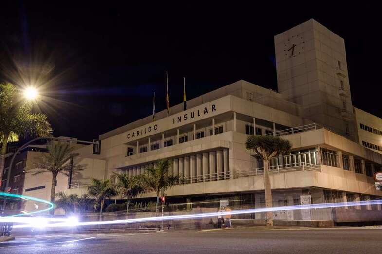 Fachada apagada de la Casa Palacio (Foto TA)