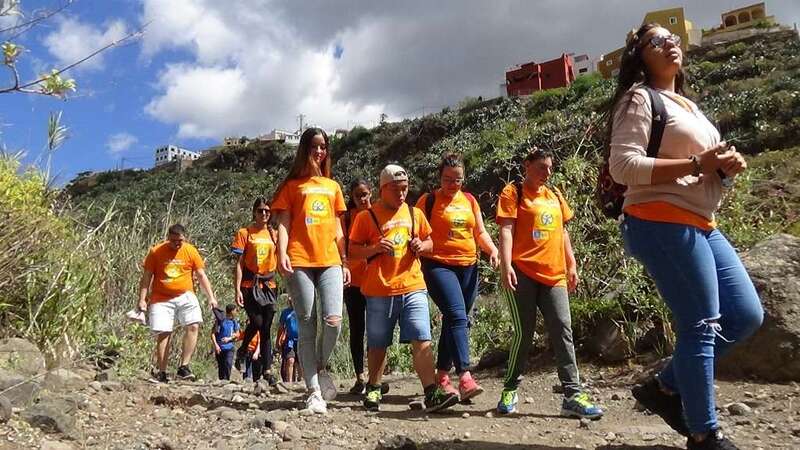 Los participante en el encuentro hicieron una ruta por Valsequillo (Foto TA)