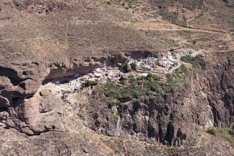 El Cabildo invertirá 100.00 euros para dotar de saneamiento a este poblado troglodita (Foto TA)
