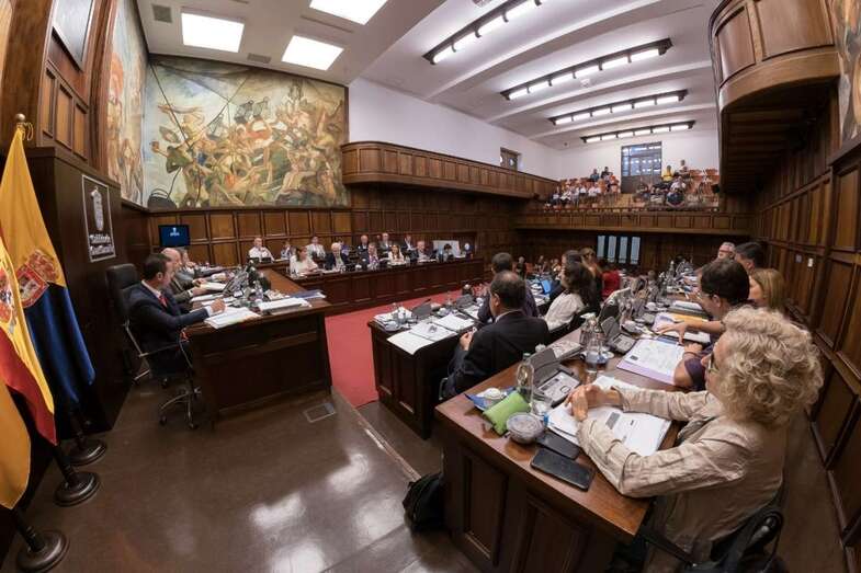 Imagen del Pleno del Cabildo grancanario celebrado este viernes (Foto TA)