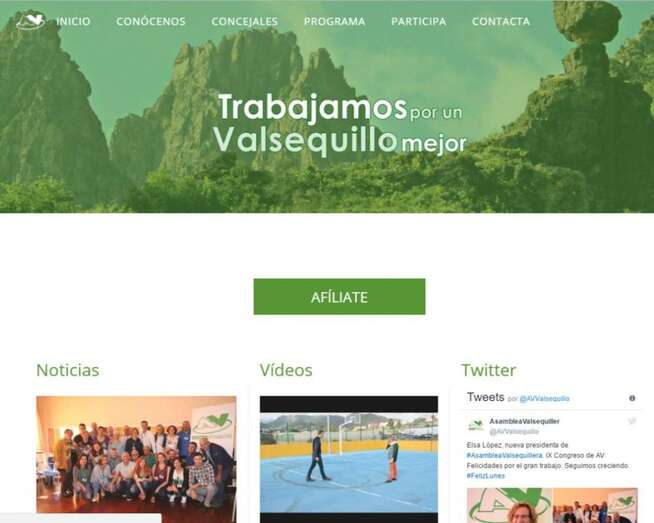 Nuevo diseño de la web (Foto TA)