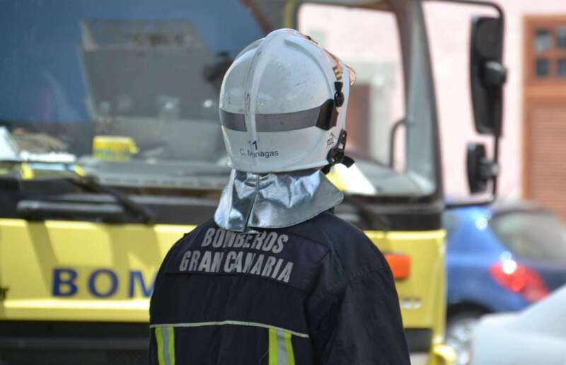 Imagen de archivo de una intervención en Telde de los bomberos del Consorcio de Emergencia de Gran Canaria (Foto TA)