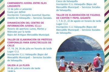 Programa de verano de Valsequillo 2017 (Foto TA)