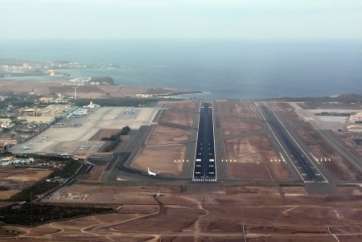 Imagen aérea del Aeropuerto de Gran Canaria (Foto TA)