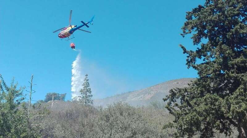 Fuego en Cuevas Caídas (Foto TA)
