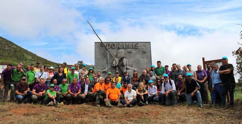 Imagen de la inauguración de este nuevo sendero didáctico (Foto TA)