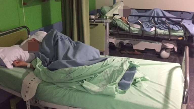 Imagen de los dos ancianos, de 71 y 78 años, que viven en el Hospital Insular (Foto C7)