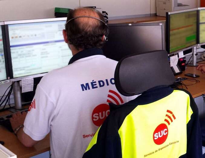El médico de guardia en la Sala del 112 facilitó las indicaciones necessarias (Foto TA)