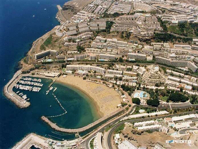 Vista aérea de la urbanización turística de Puerto Rico (Foto TA)