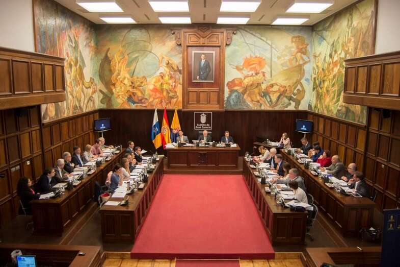 Imagen de archivo de una sesión plenaria del Cabildo (Foto TA)