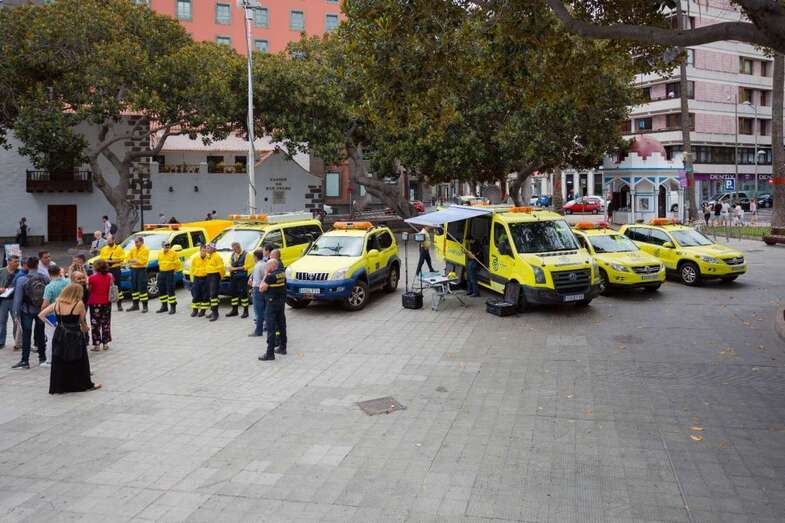 La presentación del dispositivo tuvo lugar este jueves en el Parque de San Telmo, en la capital grancanaria (Foto TA)