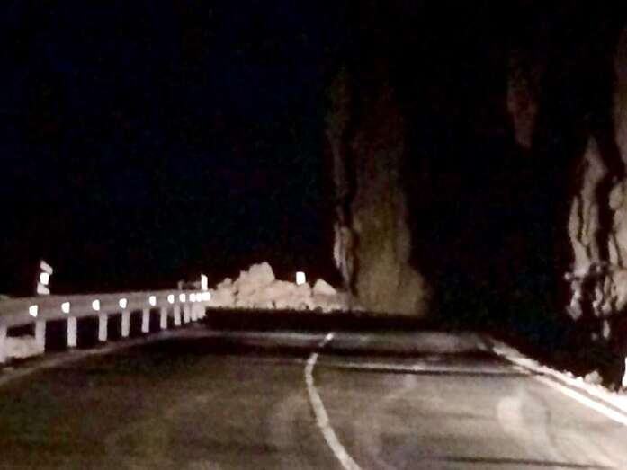 Lugar donde ocurrió el desprendimiento (Foto TA)