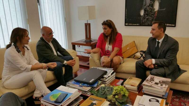 Reunión del presidente del Cabildo con directivos de Air Europa (Foto TA)