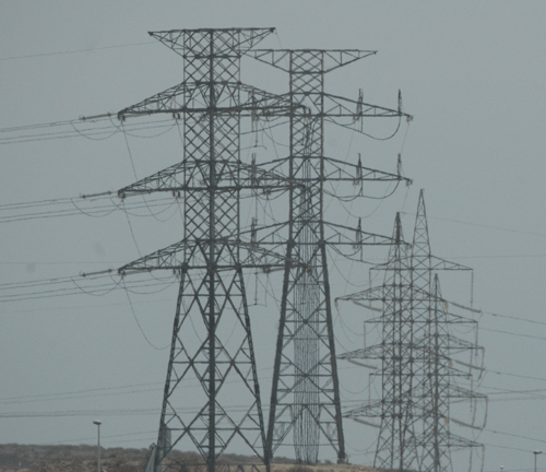 Torreta del tendido eléctrico (Foto TA)