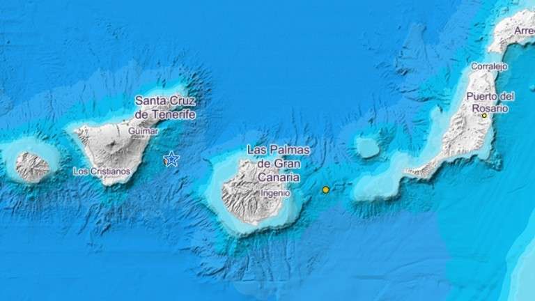 Imagen de la localización del epicentro del terremoto (Foto IGN)