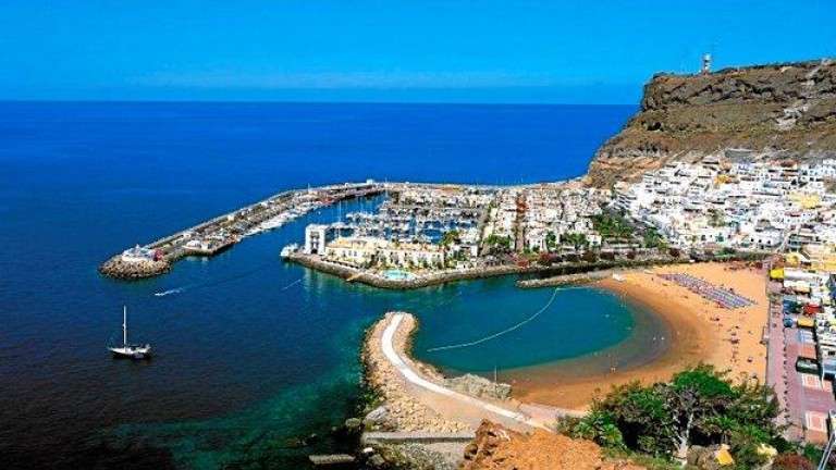 Imagen de la playa de Mogán (Foto Canarias 7)