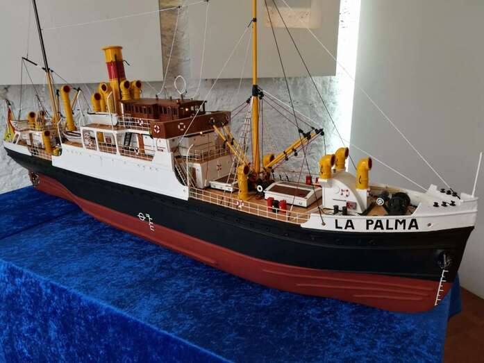 Reproducción a escala del Correíllo La Palma (Foto TA)