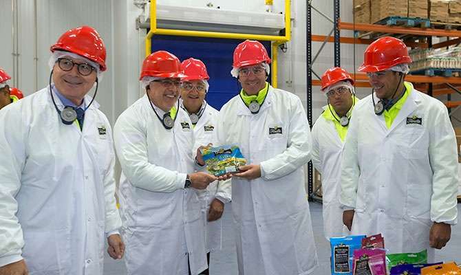 Visitas a las nuevas instalaciones de la empresa Florette (Foto TA)