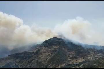 Fuego en la cumbre (Foto TA)