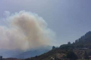 Fuego en la cumbre (Foto TA)