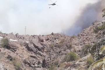 Fuego en la cumbre (Foto TA)