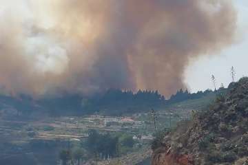 Fuego en la cumbre (Foto TA)